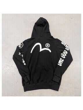 Evisu Black and White Buddha hoodie